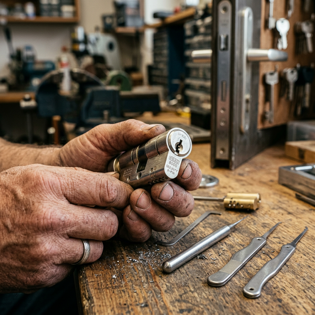 Installation de cylindre haute sécurité A2P